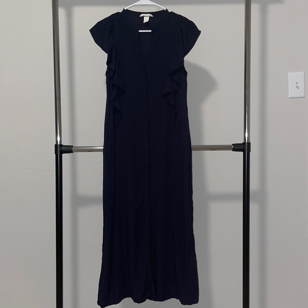Maxi dress in dark navy blue!
